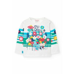 Bluza de bumbac cu imprimeu floral imagine