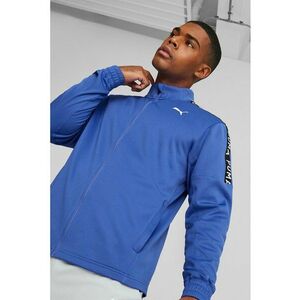 Bluza sport din fleece cu fermoar si benzi logo Fit Light Power imagine