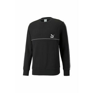 Bluza sport regular fit cu decolteu la baza gatului - Negru/Alb - imagine