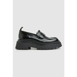 Pantofi loafer de piele cu aspect masiv imagine