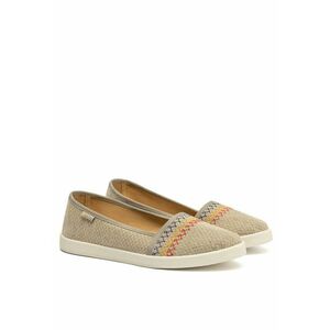 Espadrile TRICOLOR din in bej pentru dame imagine