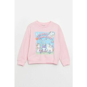 Bluza de trening cu imprimeu si captuseala din fleece imagine