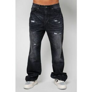 Blugi lungi din denim Black 14423 imagine