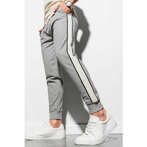 Pantaloni sport crop cu segmente laterale contrastante imagine