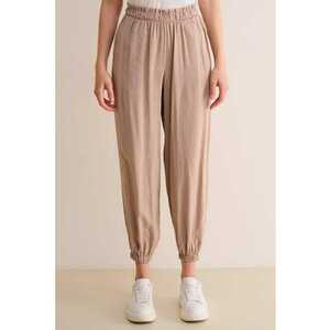 Pantaloni crop din amestec de modal imagine