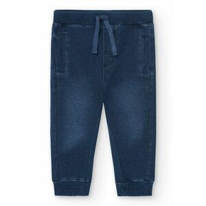 Pantaloni de denim sintetic cu snur imagine