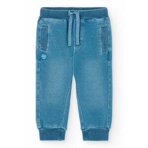 Pantaloni de denim sintetic cu snur imagine