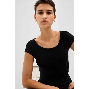 Tricou cambrat din amestec de modal imagine