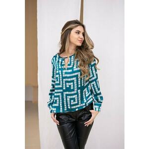 Bluza cu model geometric Izara imagine