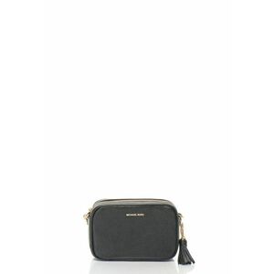 Geanta crossbody de piele cu aplicatie logo imagine