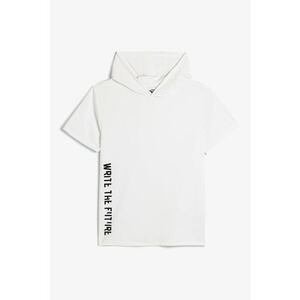 Tricou polo regular fit cu model text imagine