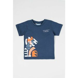 Tricou cu imprimeu grafic si maneci raglan imagine