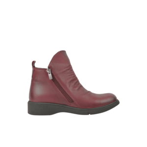 Ghete casual - dama - D70-2003 bordo - piele naturala imagine