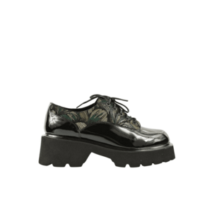 Pantofi casual - dama - C716-K440 negru - piele lacuita imagine