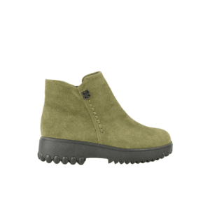 Ghete casual - dama - B09008 verde - piele intoarsa imagine