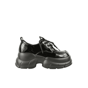 Pantofi casual - dama - Tp191-2 negru - piele lacuita imagine