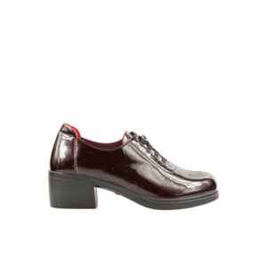 Pantofi casual - dama - X450039B bordo - piele lacuita imagine