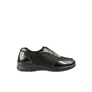 Pantofi casual - dama - M550019B negru - piele lacuita imagine