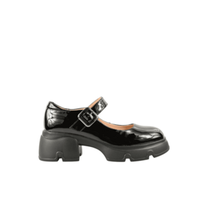 Pantofi casual - dama - M450008 negru - piele lacuita imagine