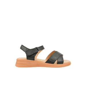 Sandale casual - dama - 22108 negru - piele naturala imagine