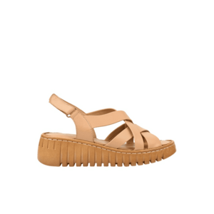 Sandale casual - dama - D56-755 taupe - piele naturala imagine