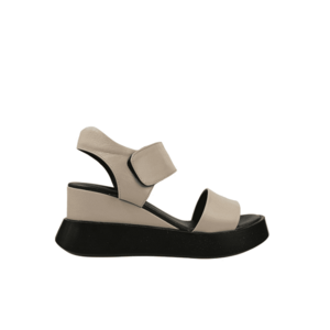 Sandale casual - dama - D32-840 bej - piele naturala - platforma imagine