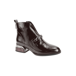 Ghete elegante - dama - Z921B224-B560 bordo - piele lacuita - cu toc imagine