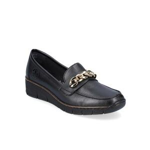 Pantofi de damă Rieker slip-on 53777-60 Lugano negru 06577 imagine