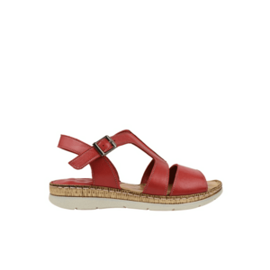 Sandale casual - dama - D22-S 509 rosu - piele naturala imagine