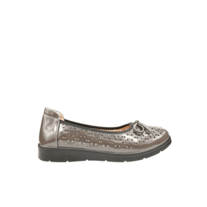 Pantofi casual - dama - 33193WTP gri - piele naturala imagine