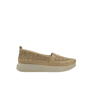 Pantofi casual - dama - D43-85 Bej - piele naturala imagine