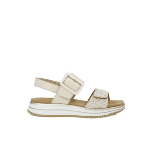 Sandale casual - dama - D1J53-60 bej - piele naturala imagine