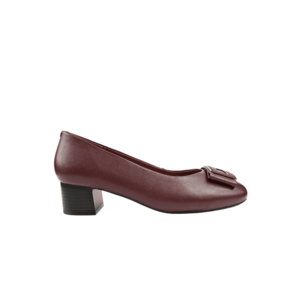 Pantofi eleganti - dama - X440013B bordo - piele naturala - cu tocdsaf imagine