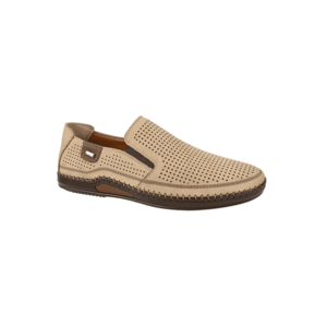 Pantofi casual - barbati - B25-7573 bej - piele intoarsa imagine