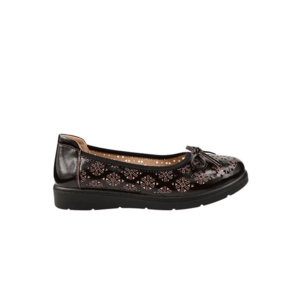 Pantofi casual - dama - 33193-WTP bordo - piele naturala imagine