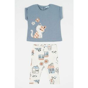 Set de pantaloni si tricou din amestec de bumbac - 2 piese imagine