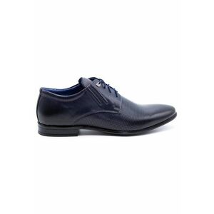 Pantofi din piele pentru barbati 482 Navy Blue imagine