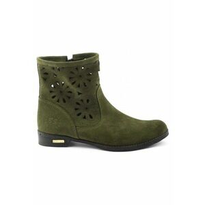 Botine dama Alice - Piele - Verde imagine