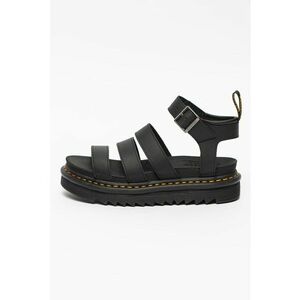 Sandale flatform din piele cu cusaturi contrastante Blaire imagine