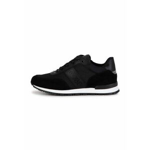 Pantofi sport low-top cu garnituri de piele si piele intoarsa imagine