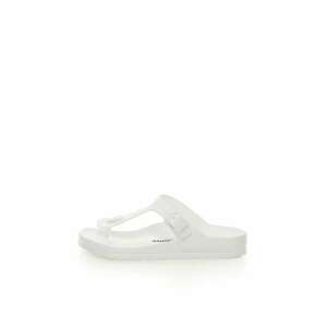 Papuci flip-flop albi cu calapod clasic Gizeh imagine