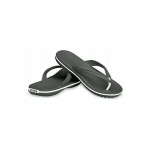 Flip-flops unisex Crocs Crocband™ Flip alb-negru 11033-001 imagine