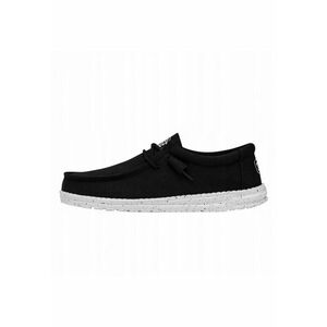 Mocasini Barbati - Wally Slub Canvas - Negru imagine