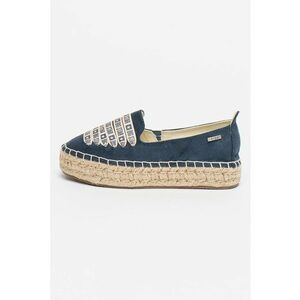 Mocasini tip espadrile cu sireturi decorative imagine