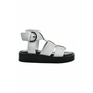 Sandale wedge de piele ecologica imagine