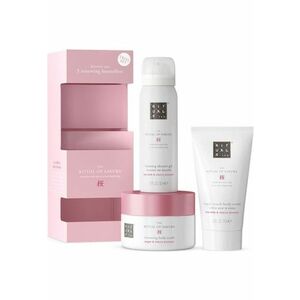 Set Kit The Ritual Of Sakura - Crema de corp - 70 ml + Spuma de dus - 50 ml + Exfoliant de corp cu zahar - 125 ml - Unisex imagine