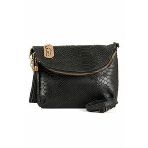 Geanta crossbody din piele cu aspect de piele de crocodil Lydia imagine