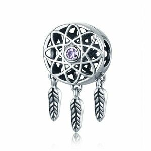 Talisman din argint Dream Catcher purple imagine