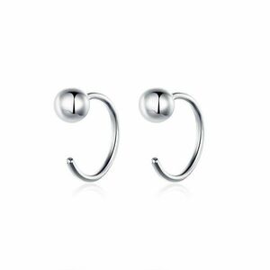 Cercei din argint Silver Tiny Hoops imagine