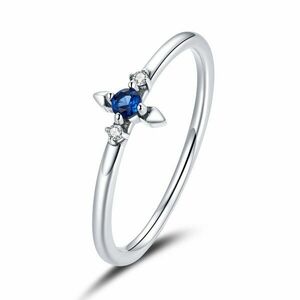 Inel din argint Blue Small Crystal imagine